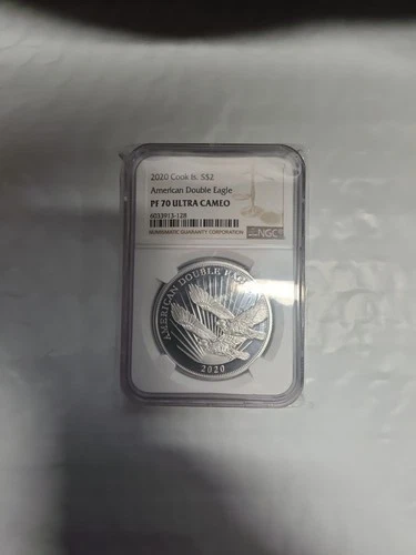 2020 Cook Islands American Double Eagle PF 70 Ultra Cameo NGC 1/2 Oz Fine Silver