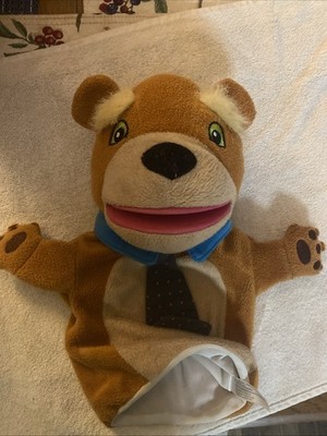 Lakeshore Learning  Bear Puppet With Tie & Cute Eyebrows