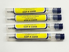 Ultra-Tool EDP 33058 1.5mm Carbide End Mill 2 Flute Square 3mm Shank 4pc