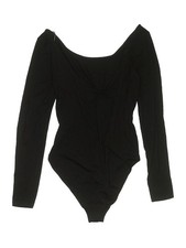 H M Women Black Bodysuit L