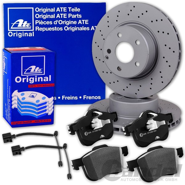 ATE Bremsscheiben 330Mm + BelÄGe Hinten Passend FüR Porsche 911 991-image