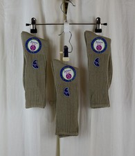 3 PAIRS Jefferies Boys Socks Seamless Toe Athletic Crew Socks Tan Size XL