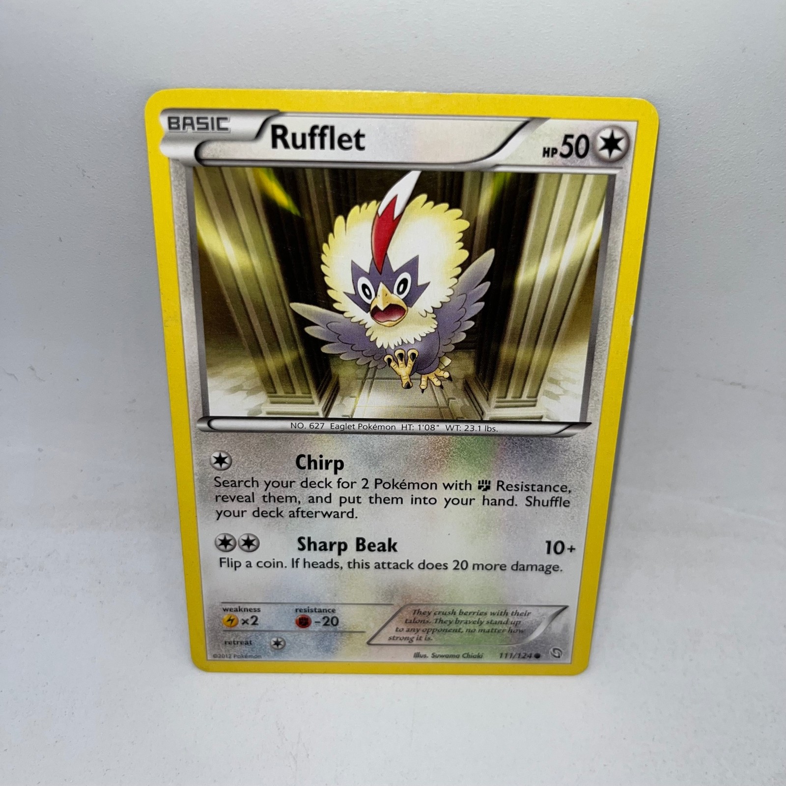 Rufflet 111/124 Common Dragons Exalted Pokemon Moderately Played