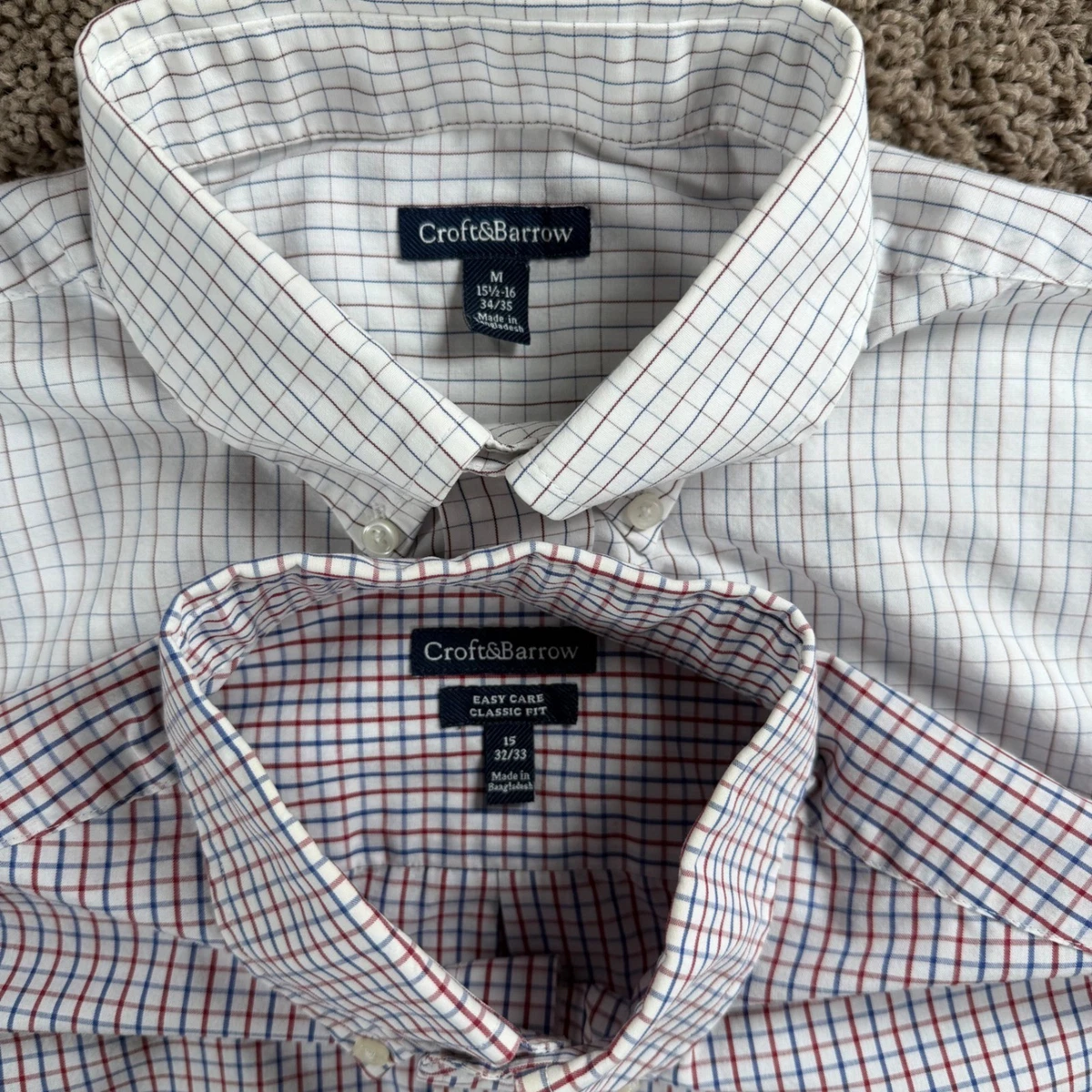 Croft & Barrow Classic 100% Cotton Dress Shirts for Men for sale | eBay