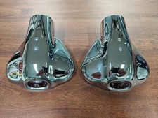 Vintage Style Chrome Red Jewel Exhaust Tips Vintage Style Chrome Red Jewel Exhaust Tips