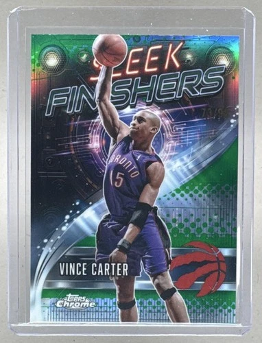 2025 Topps Chrome Vince Carter Refractors Green (RAW)