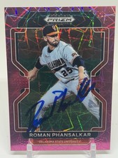 2022 Prizm Draft PINK VELOCITY ROMAN PHANSALKAR LOS ANGELES ANGELS Signed