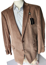 Lauren Ralph Lauren Men's 50L Brown Corduroy Elbow Accents Two Button Blazer