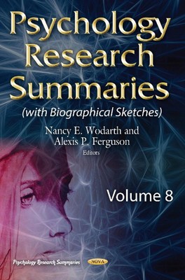 Psychology Research Summaries: Volume 8 by Nancy E. Wodarth (English) Hardcover 