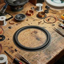 2 Stück Lautsprecher Gummi Rand Streifen kompatibel mit 10 Zoll für Gehäuse Projekte