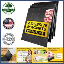 90 Pack Sticky Magnets with Adhesive Backing for Easy Organization and Planning