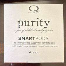 Q Smart Spa Purity SmartPODS Smart Dosage Pedicure Spa Pods 4-Pack for Feet