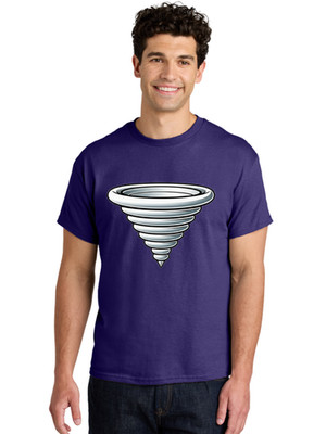 Tornado-2 Mens Graphic Tee, 100% Cotton, Casual Summer Wear