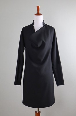 TED BAKER London $200 Kendry Satin Collar Draped Cowl Neck Dress Size 0 US 2