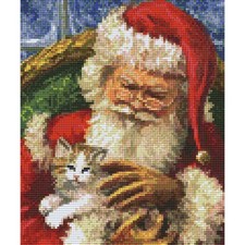 PixelHobby Santa Kitten Mosaic Art Kit