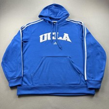 UCLA Bruins Hoodie Sweatshirt Mens Large Blue Adidas University College NCAA y2k
