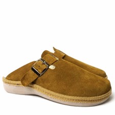 SUEDE SLIPPER WITH WIDE FIT STRAP