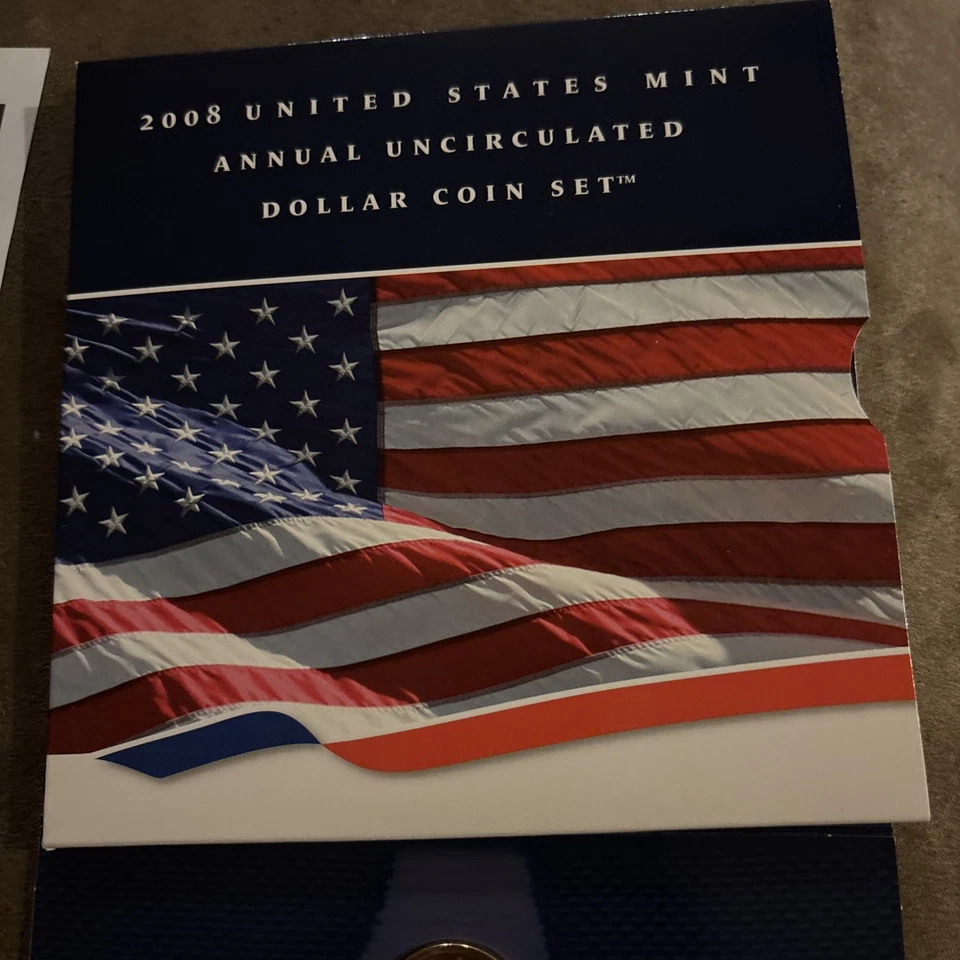 American Eagle Silver.  2008 United States Annual Uncirculated Dollar Coin Set. - Image 4 of 4