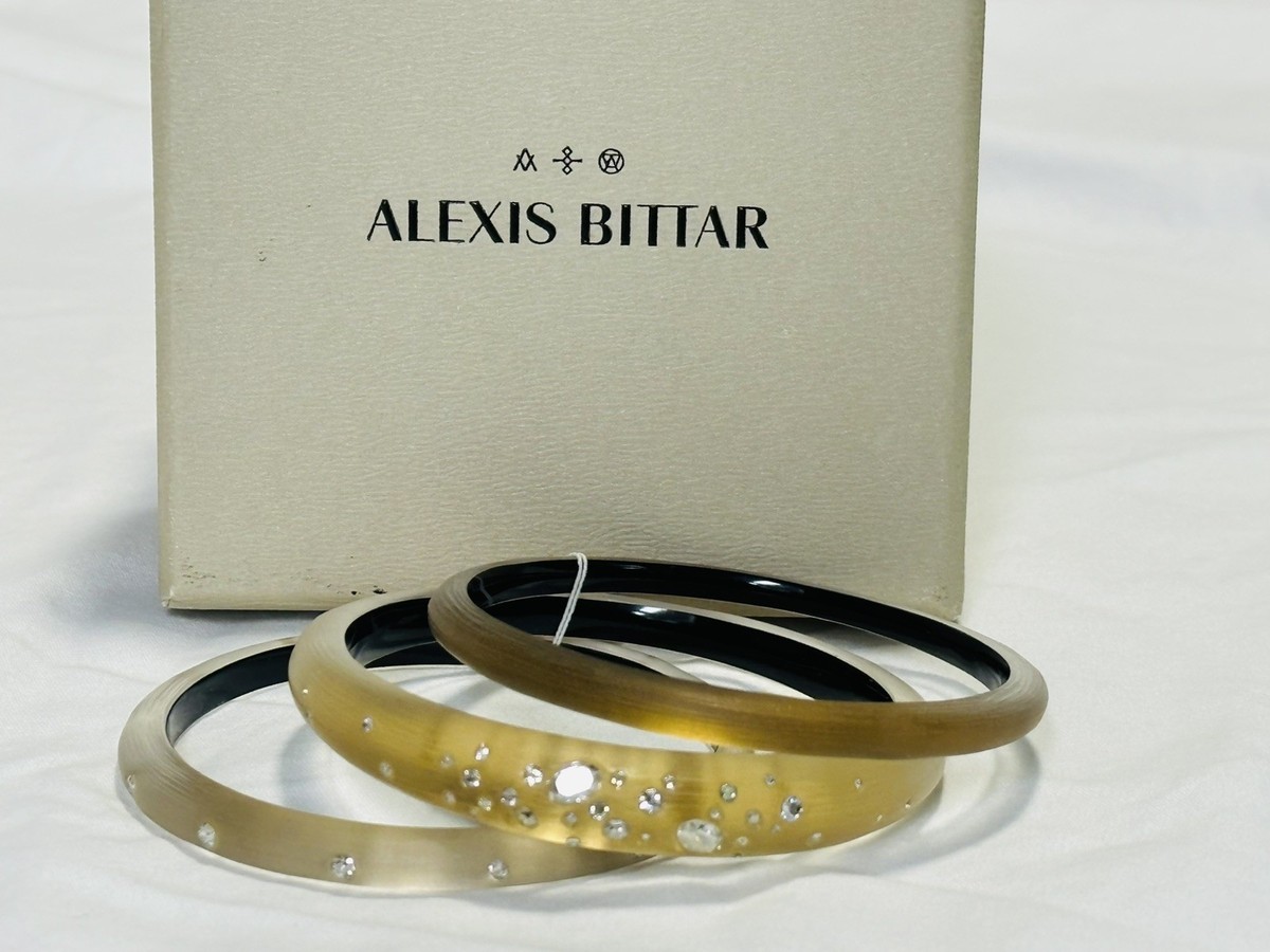 NEW Alexis Bittar Gold Bracelet Alexis Bittar Asterales Gold Flat CZ Cuff Bracelet | Neiman  main image 4