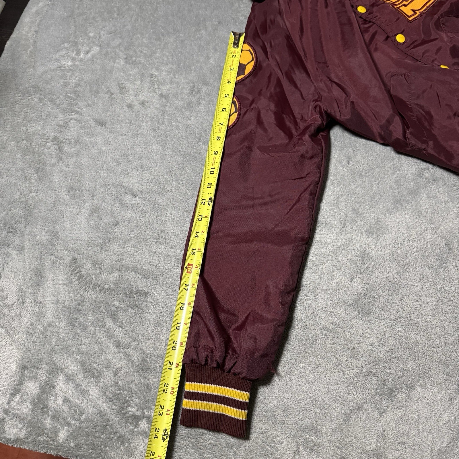 VTG 1980s Schaumburg Athletic Assn. Youth L Varsity Jacket (Can Fit Womens XS) image 9