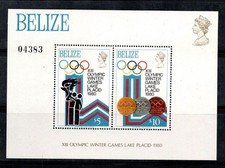 Belize 1980 Mi. Bl. 20 Bloc Feuillet 100% Neuf ** Jeux Olympiques