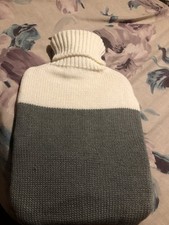 Beautiful hot water Bottle with lovely Knitted Cover great pressie