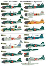 Lifelike 1/48 decals Mitsubishi A6M Zero Fighters Part 6 - 48-066