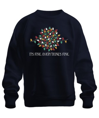 It's Fine Everything Fine Lichterkette Lustig - Weihnachten Weihnachtsgeschenk C