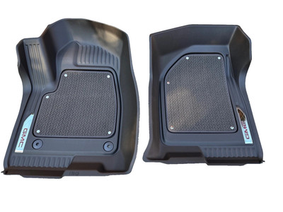 2019-2026 GMC Sierra CREW CAB Factory Front & Rear Liners DARK ATMOSPHERE OEM GM