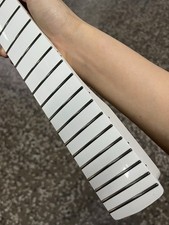 White Left hand Stainless steel 22fret Gloss Maple Electric guitar neck 9.5in