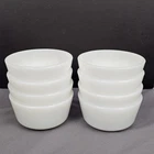 Vintage Lot of (8) Anchor Hocking Fire King Custard Cups #23 Milk Glass 6 oz.