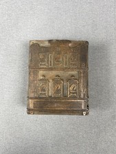 Vintage Printing Block Victorian Lady Apothecary Jars Copper Face Print Block