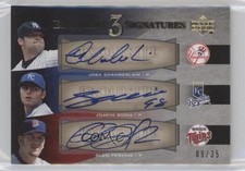 2007 Exquisite Rookie Signatures 9/35 Joba Chamberlain Glen Perkins Auto 7xr