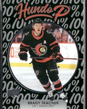 2021-22 Upper Deck Brady Tkachuk Hundo P #HP-8 Ottawa Senators
