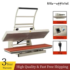 10x40 Large Format Manual Heat Press Machine 110V 1800W w/ Double Pressure Rods