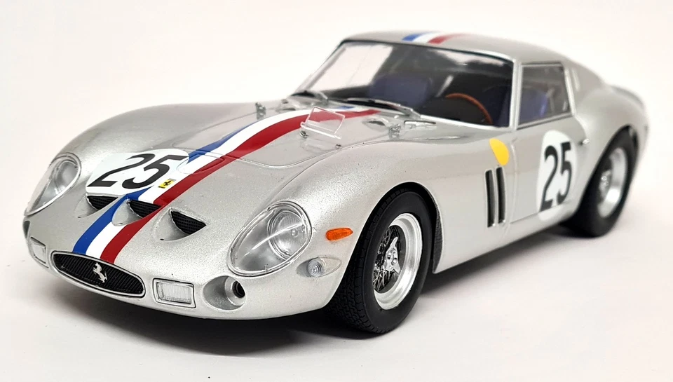 KK 1/18 - Ferrari 250 GTO Le Mans 1963 #25 Silver Diecast Scale Model Car - Image 3 of 4