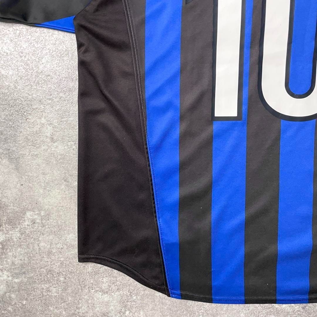 Roberto Baggio Inter Milan 1998-1999 Nike Home Jersey #10 Size L F 