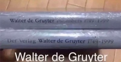 Walter De Gruyter 2Books Foreign Books
