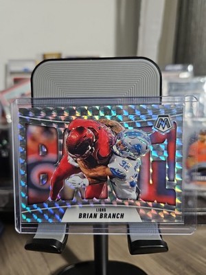 Brian Branch 2025 Panini Mosaic Silver Mosaic Bang! Detroit Lions #13