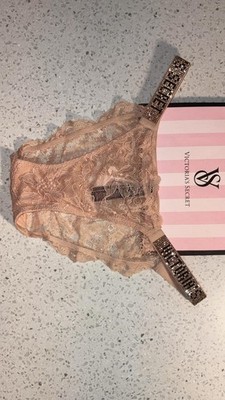 NWT Victoria s Secret Very Sexy Shine Strap Lace Cheeky Panty size xs