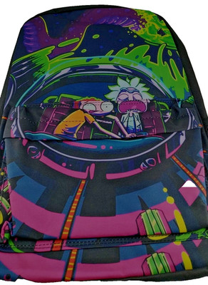 CN RICK & MORTY Spaceship Backpack NEW Full Size Spraymouth Inspired