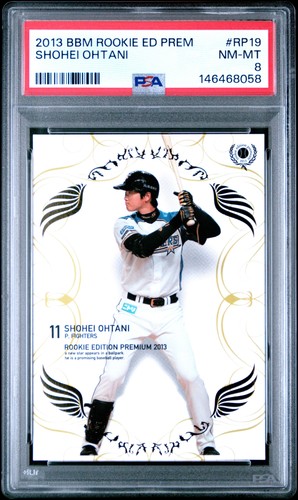 2013 BBM ROOKIE EDITION PREMIUM #RP19 SHOHEI OHTANI ROOKIE RC PSA 8