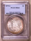 1879-S Morgan Dollar PCGS MS64 ***RARE ORIGINAL TONED COIN***