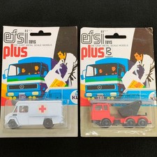 efsi Diecast Metal Scale Model Ambulance Ladder Truck 2 Piece Set Edition