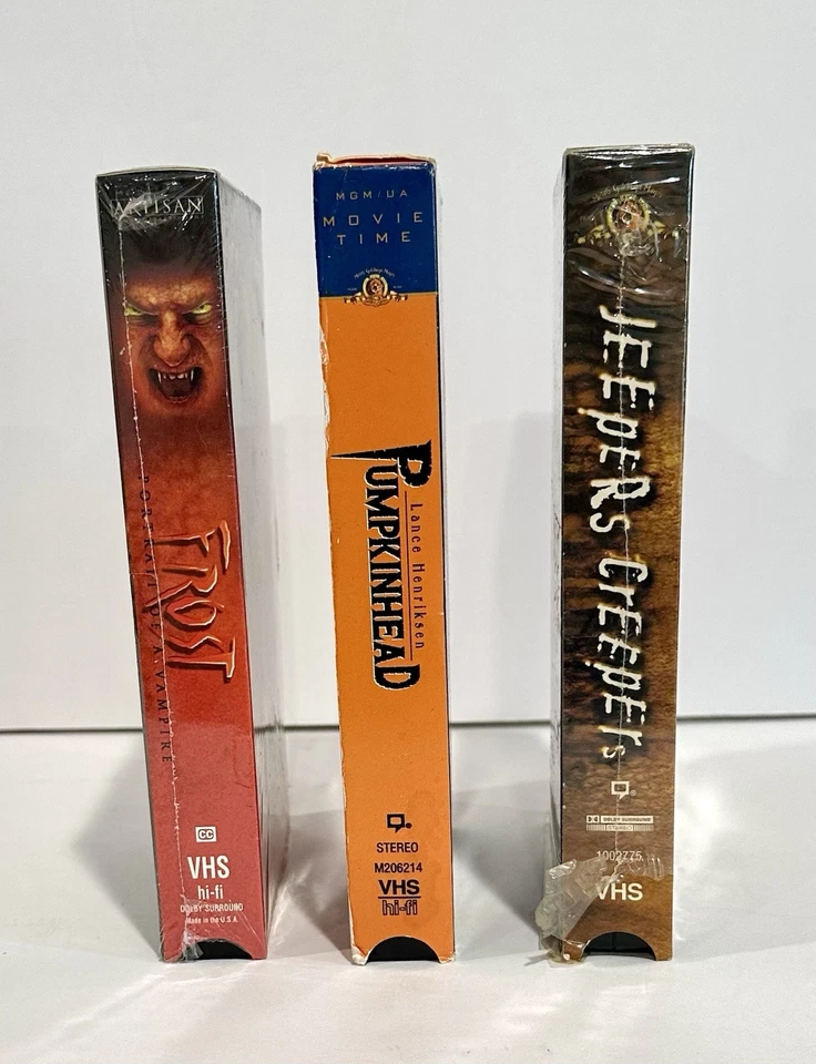 3  VHS Classic Horror Pumpkin Head, Frost, Jeepers Creepers - Image 3 of 4
