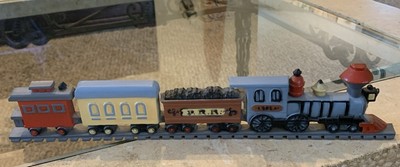 VTG Burwood Locomotive Train Wall Plaque Decor Nursery Boy 3110A Home Interior