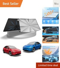 Ice Crystal Sun Shade Umbrella for 2017-2026 Tesla Model Y/Juniper/Model 3/ H...