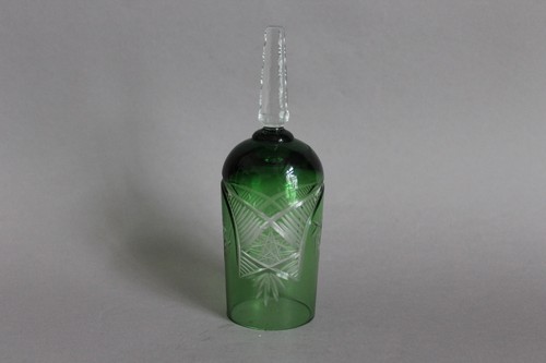 Römer Glas Tischglocke H 16 cm Überfang grün unvollständig - Picture 3 of 4