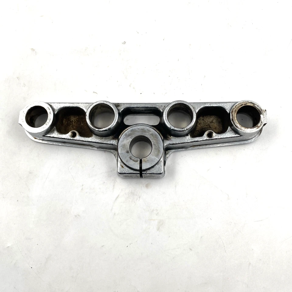 Abrazadera de árbol triple superior cromada 87-17 Softail Heritage Fatboy fabricante de equipos originales Harley 45456-86 Foto 2 de 4