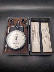 🔥 Vintage JONES Motrola DOUBLE RANGE Model 3200 HAND TACHOMETER W/ STOP BUTTON 